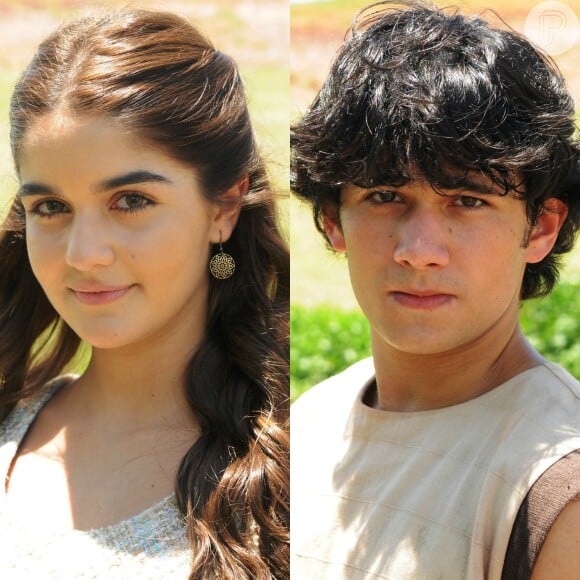 Joana (Maitê Padilha) e Asher (Dudu Azevedo) vão se beijar pela primeira vez, na novela 'O Rico e Lázaro'
