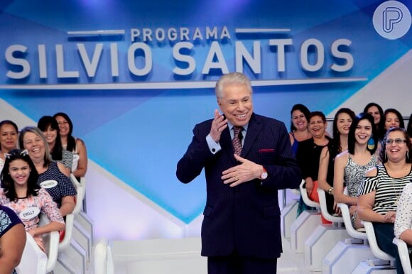 Silvio Santos brincou com a cor dos seus cabelos: 'É a tinta do Michel Temer'