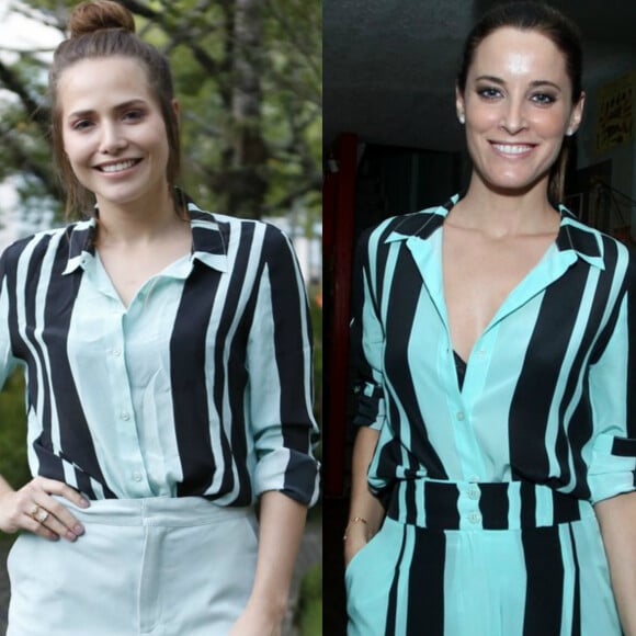 Letícia Colin brinca sobre coincidência fashion com Maria João Bastos em publicação no Instagram nesta quinta-feira, dia 23 de março de 2017