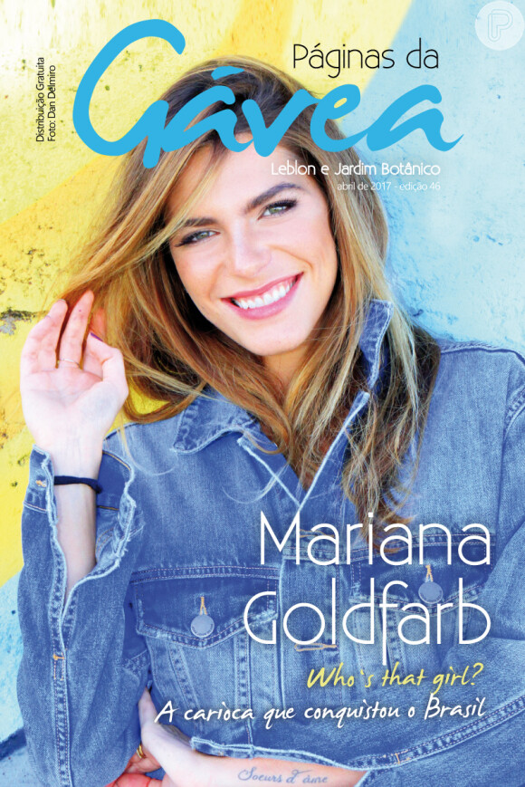 Mariana Goldfarb é a capa da revista 'Páginas da Gávea' deste mês