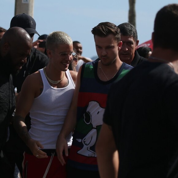 Rich Wilkerson Jr se divertiu com Justin Bieber na praia de Ipanema