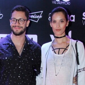 Rainer Cadete e a namorada, Taianne Raveli, foram a after-party, organizada pelo rapper DJ Maejor, amigo de Justin Bieber, na casa de espetáculos Xian, no terraço do Shopping Bossa Nova, no centro do Rio de Janeiro, na noite desta quarta-feira, 29 de março de 2017