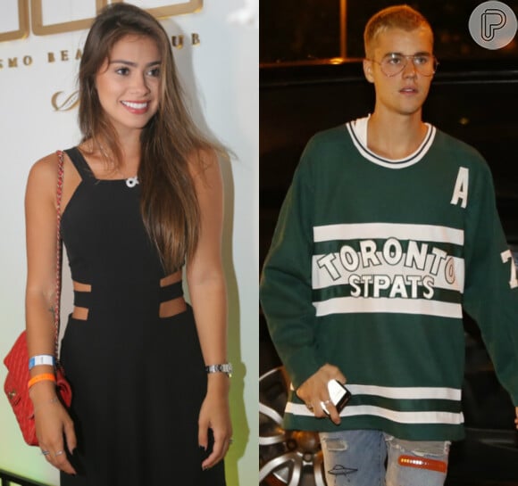 Ex-affair de Neymar, Gabriella Lenzi dá fora em Justin Bieber em festa em hotel Fasano no Rio de Janeiro