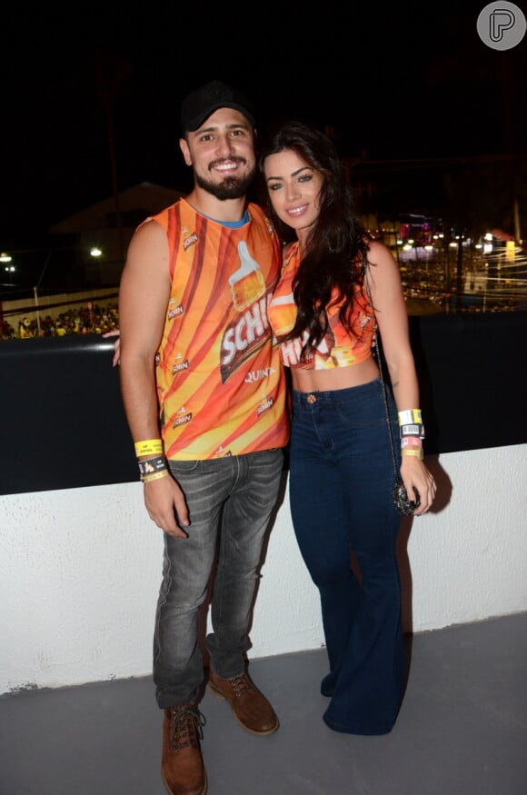 Daniel passou o Carnaval 2017 em Salvador acompanhado da namorada, Laise Leal