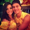 Giovanna Lancellotti e Arthur Aguiar passaram o Carnaval de 2013 em clima de romance em Salvador