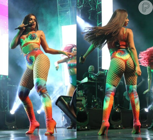 Anitta fez show lotado ao lado de Wesley Safadão no Jeunesse Arena, na Barra da Tijuca, na noite de sábado, 1 de abril de 2017