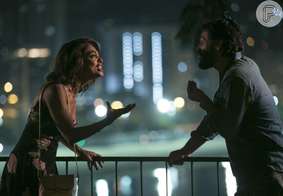 Bibi (Juliana Paes) termina sua relação com Caio (Rodrigo Lombardi) em meio a uma briga, no primeiro capítulo da novela 'A Força do Querer'