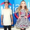 Larissa Manoela e o ex-namorado Thomaz Costa foram juntos a um show de Justin Bieber em São Paulo