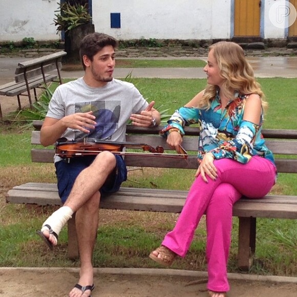 Daniel Rocha tocou violino nas gravações do 'Estrelas de Verão' em janeiro de 2013