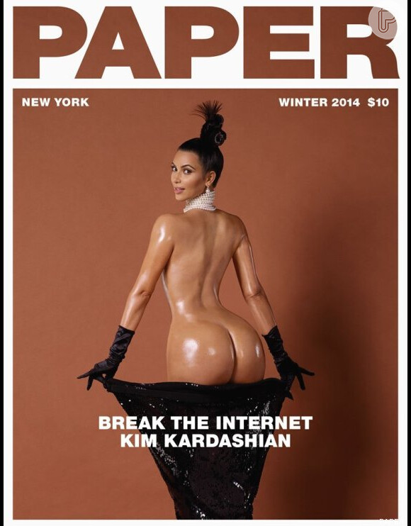 Kim Kardashian é conhecida por muitos fatores, mas o bumbum é, com certeza, um dos atributos de maior destaque. Em 2014, a socialite posou nua para a capa da revista 'Paper' e a foto repercutiu no mundo todo