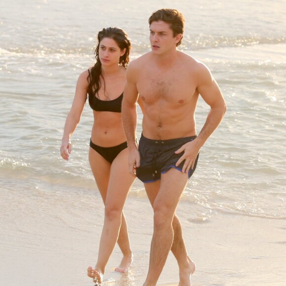 Klebber Toledo e Luisa Arraes rodaram cenas da nova série da Globo nesta quinta-feira, 6 de abril de 2017