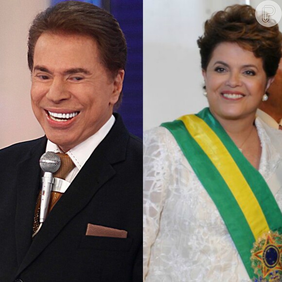 Silvio Santos ironizou Dilma Rousseff durante a gravação do 'Troféu Imprensa', nesta quinta-feira, 6 de abril de 2017: 'Não é tão bonita'