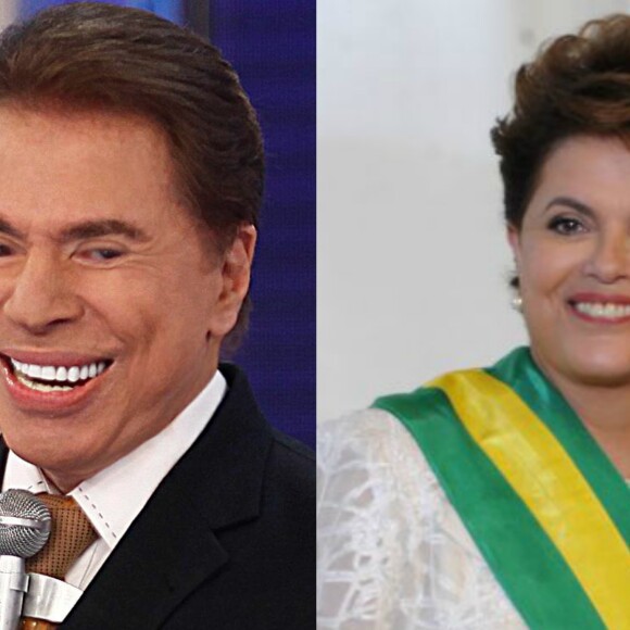 Silvio Santos ironizou Dilma Rousseff durante a gravação do 'Troféu Imprensa', nesta quinta-feira, 6 de abril de 2017: 'Não é tão bonita'