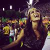 'Alegria, alegria, cheguei!', declarou Juliana Paes ao chegar ao camarote Folia Tropical, em uma foto postada no seu Instagram na noite deste domingo, 2 de março de 2014