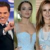 Silvio Santos provocou Giovanna Chaves por conta de Larissa Manoela, no seu programa deste domingo, 16 de abril de 2017: 'Queria namorado dela'