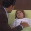Dulce (Lorena Queiroz) fica mais calma quando Gustavo (Carlo Porto) chega ao hospital, no capítulo que vai ao ar sexta-feira, dia 28 de abril de 2017, na novela 'Carinha de Anjo'