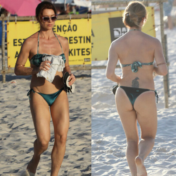 Leticia Spiller pratica yoga para manter a boa forma aos 43 anos