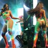 Anitta arrancou elogios por conta do corpo sarado em show que fez na noite de sábado, 1 de abril de 2017