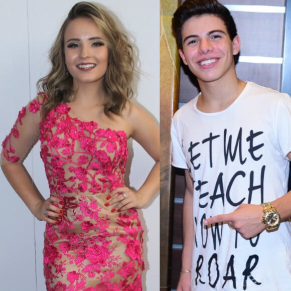 Larissa Manoela e Thomaz Costa foram vistos aos beijos em um show, segundo uma fonte do Purepeople