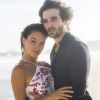 Ruy (Fiuk) e Ritinha (Isis Valverde) se casam, na novela 'A Força do Querer'
