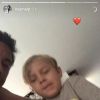 Neymar mostrou momento fofo com filho, Davi Lucca, nesta quarta-feira, 26 de abril de 2017