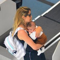 Rafa Brites publica foto da primeira viagem com o filho, Rocco: 'Só nós dois!'