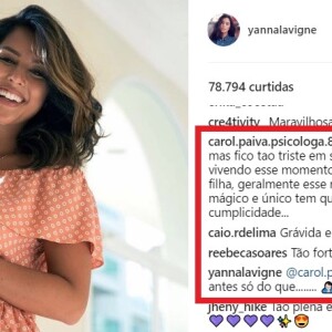 Yanna Lavigne rebateu seguidora após se separar de Bruno Gissoni