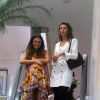 Isis Valverde, com barriga de grávida falsa, grava 'A Força do Querer' com Maria Fernanda Cândido