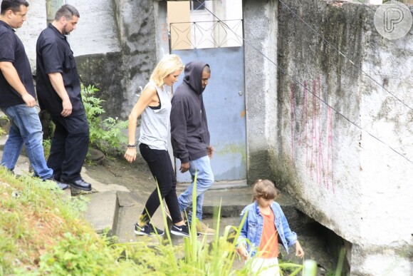 Kanye e Kim estiveram no Brasil, no Rio de Janeiro, em 2013