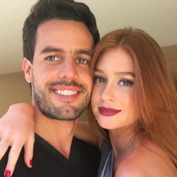Marina Ruy Barbosa se divertiu na viagem filmando o noivo