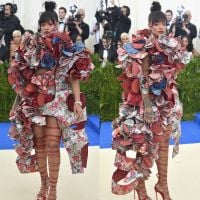 Rihanna vira meme com look excêntrico no MET Gala: 'Embrulho de presente'. Fotos