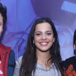 Emilly, vencedora do 'BBB17', e Mayla se encontraram com Rodrigo Sant'Anna no show de Matheus & Kauan