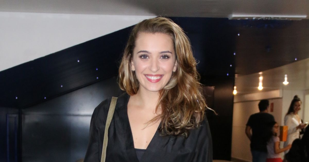 Juliana Boller esteve na noite de espetáculo do Circo da China, no