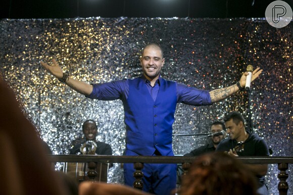 O cantor Diogo Nogueira se apresentou na Estudantina Musical em 'A Força do Querer'