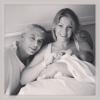 Ana Hickmann deu à luz seu primeiro filho, Alexandre Jr, no dia 7 de março de 2014