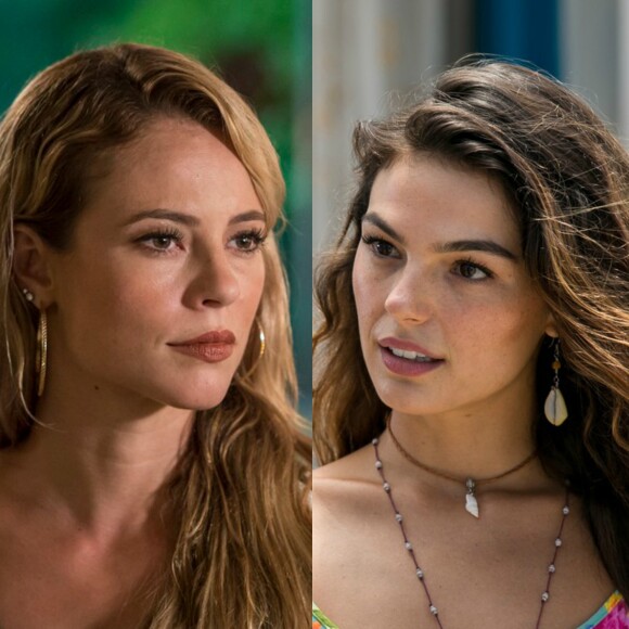 Ritinha (Isis Valverde) irrita Jeiza (Paolla Oliveira) falando de seu casamento com Zeca (Marco Pigossi), em Parazinho, na novela 'A Força do Querer'