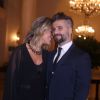 Giovanna Ewbank posa com o marido, Bruno Gagliasso, em jantar beneficente no Copacabana Palace