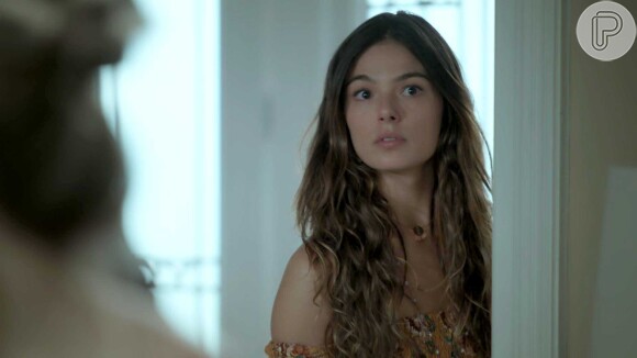 Ritinha (Isis Valverde) terá medo que a família de Ruy (Fiuk) descubra que ela é casada com Zeca (Marco Pigossi)