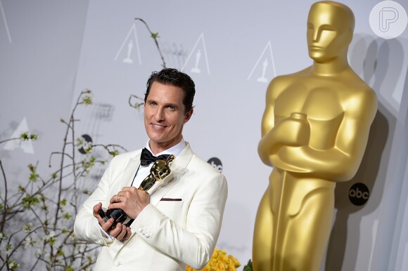 Matthew McConaughey perdeu 20 kg comendo pudim de tapioca para viver um portador de HIV no filme 'Clube de Compras Dallas', que lhe rendeu o Oscar de Melhor Ator em 2014