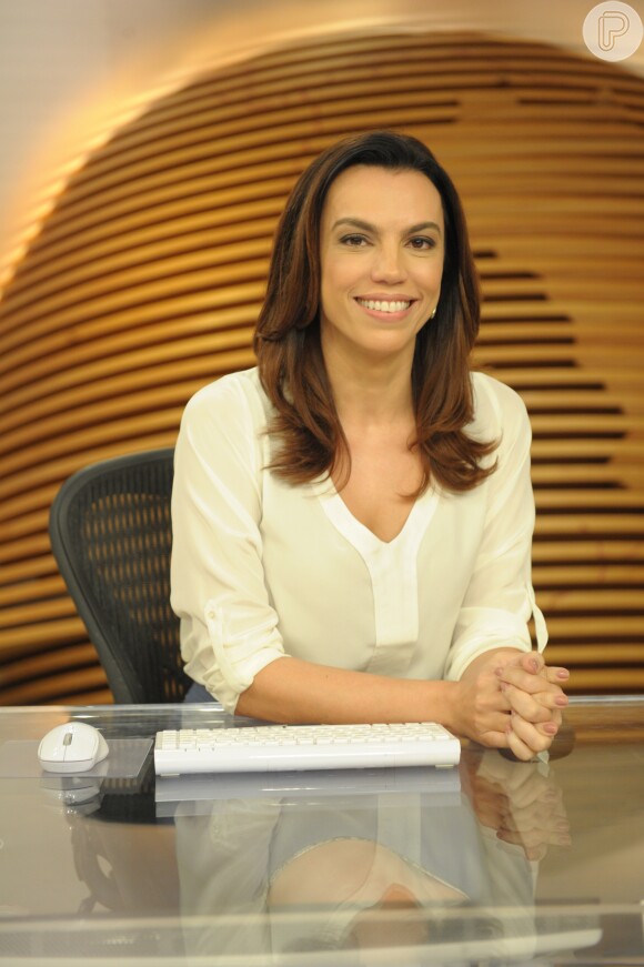Ana Paula Araújo apresenta o 'Bom Dia Brasil' ao lado do jornalista Chico Pinheiro