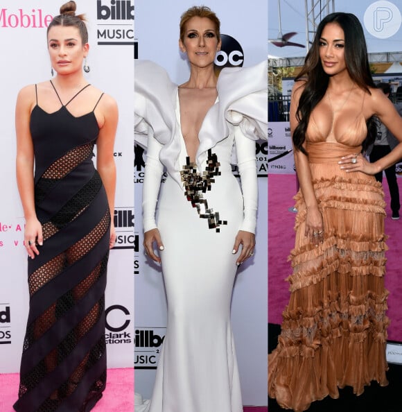 Lea Michele, Céline Dion, Nicole Scherzinger e mais. Veja os looks das famosas no Billboard Music Awards 2017!