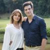 Camila Queiroz e Mateus Solano, que viverão casal na novela 'Pega Pega', participaram do novo treinamento da Globo para desenvolverem uma 'afinidade funcional'