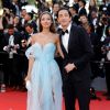 Lara Lieto, namorada do ator norte-americano Adrien Brody, chamou atenção no tapete vermelho do Festival de Cannes 2017