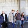 Hugh Laurie, o protagonista do seriado 'House', desembarcou no Brasil na tarde desta terça-feira, 18 de março de 2014