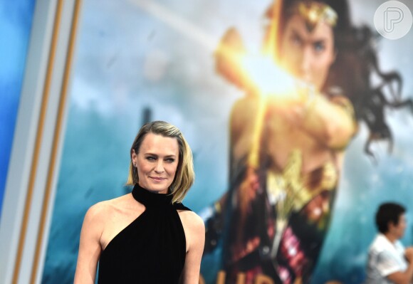 A atriz Robin Wright participou da première do filme 'Mulher-Maravilha' na Califórnia, no dia 25 de maio de 2017