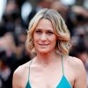 Robin Wright, aos 51 anos, esbanjou a ótima forma ao passar pelo tapete vermelho do Festival de Cannes 2017