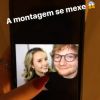 Larissa Manoela negou ter feito montagem em uma foto com Ed Sheeran, na última terça-feira, 30 de maio de 2017