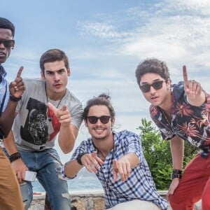Zac (Nicolas Prattes), JF (Maicon Rodrigues), Tom (João Vitor Silva) e Nicolau (Danilo Mesquita) são a primeira formação da banda 4.4, na novela 'Rock Story'