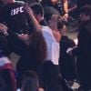 Paolla Oliveira troca beijos com o namorado, Papinha, em evento de UFC. Fotos foram feitas na noite de sábado, 03 de junho de 2017