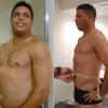 Ronaldo posa para o antes e depois do 'Medida Certa', do 'Fantástico', em dezembro de 2012